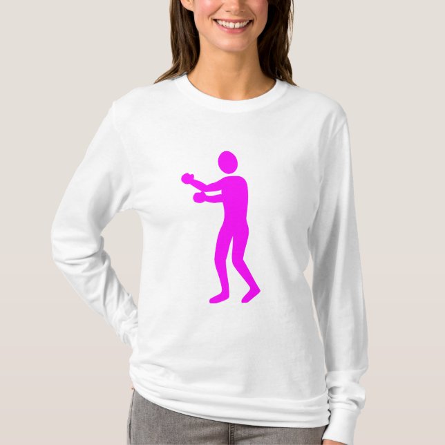 Camiseta Figura in a box - Magenta (Frente)