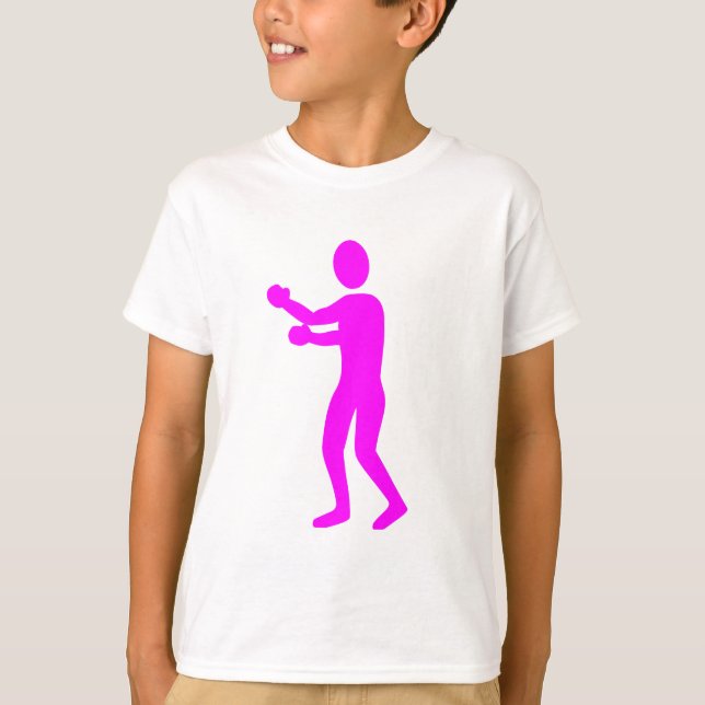 Camiseta Figura in a box - Magenta (Frente)