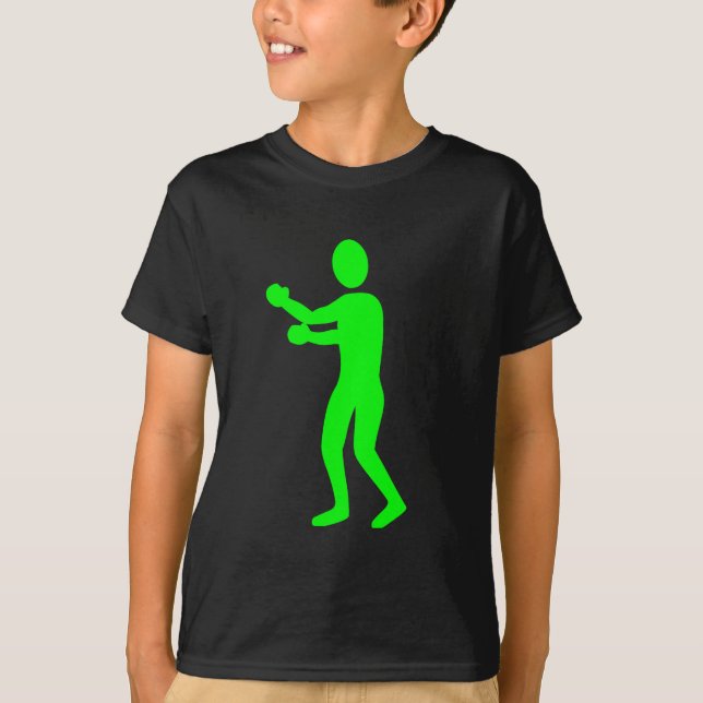 Camiseta Figura in a box - Verde (Frente)