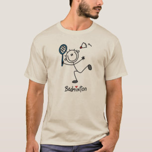 Camiseta Figura masculina básica Badminton da vara