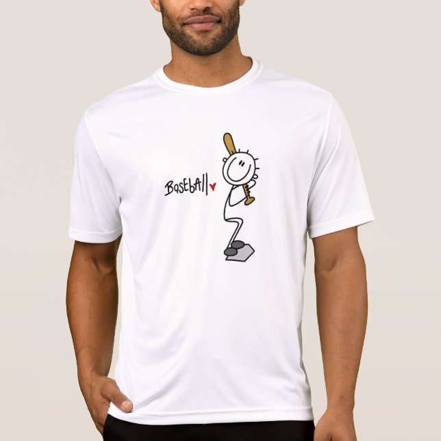 Camiseta Figura masculina básica t-shirt e presente da vara (Frente)