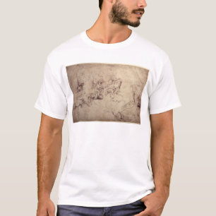 Camiseta Figura masculina estudos de W.61v