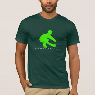 Camiseta Figura masculina t-shirt da silhueta do patinador