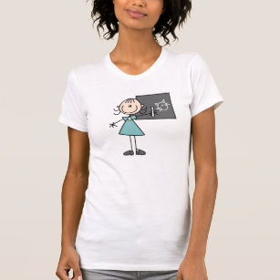 Camiseta Figura menina da vara no t-shirt do conselho de