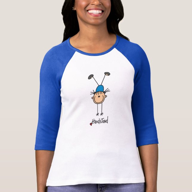 Camiseta Figura menina da vara que faz t-shirt dos (Frente)