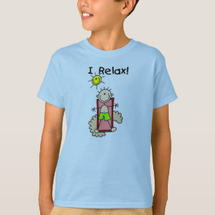 Camiseta Figura menino da vara eu relaxo o t-shirt