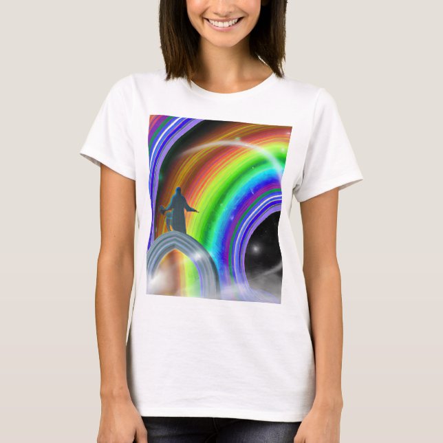 Camiseta Figura Misteriosa no Stargate Inter-Dimensional (Frente)