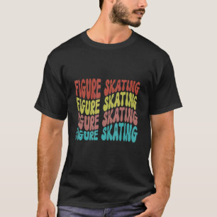 Camiseta Figura Patinadora De Inibição De Hóquei Em Patins