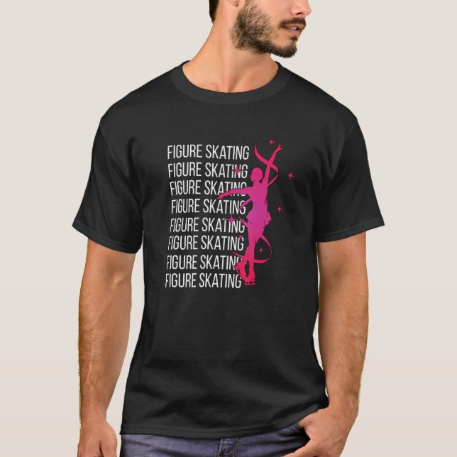 Camiseta Figura Patinagem Figura Patinagem Ice Figura Patin (Frente)