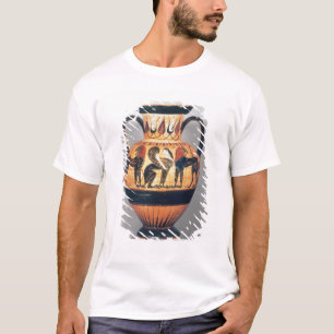 Camiseta Figura preta amphora de Chalcidian que descreve