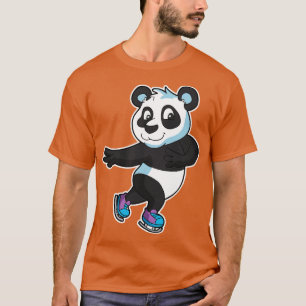 Camiseta Figura Skate Panda Bear Ice Skater