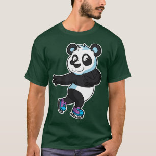 Camiseta Figura Skate Panda Bear Ice Skater