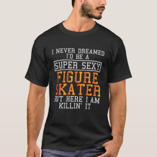 Camiseta Figura Skater Nunca Sonhou Com Uma Esfola De Gelo 