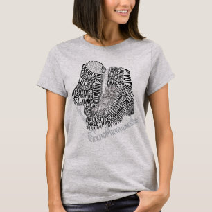 Camiseta Figura Skates Palavra Arte Ice Sking