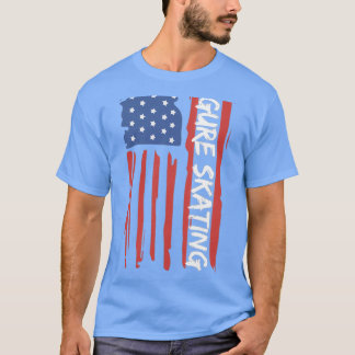 Camiseta Figura Skating American Flag 1