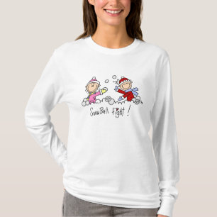 Camiseta Figura t-shirt da vara da luta do Snowball
