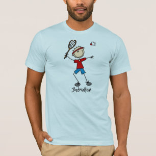 Camiseta Figura t-shirt da vara do Badminton