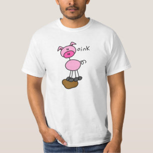 Camiseta Figura t-shirt e presentes da vara do porco
