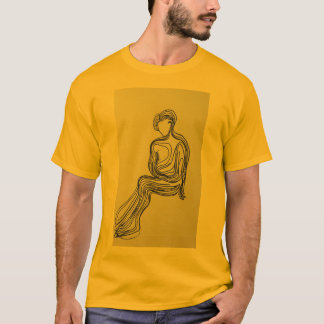 Camiseta Figura T-Shirt Mínima Sentada