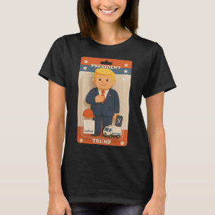 Camiseta Figura Tendência da ação do trunfo