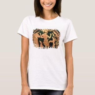 Camiseta Figura vermelha vaso do sótão que descreve um