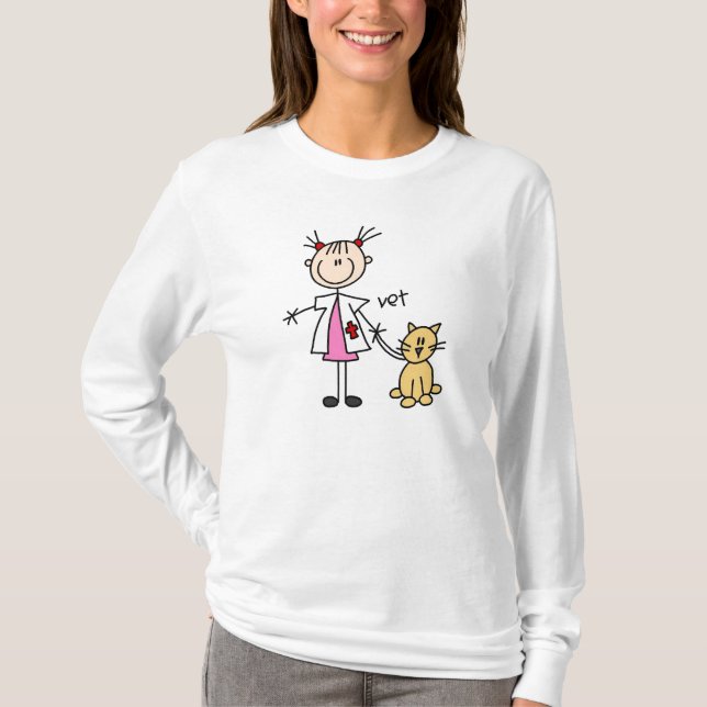 Camiseta Figura veterinária da vara (Frente)