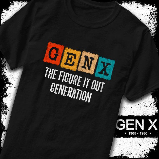 Camiseta Figura X Gen Xer Funny Gen X Geração X (Criador carregado)