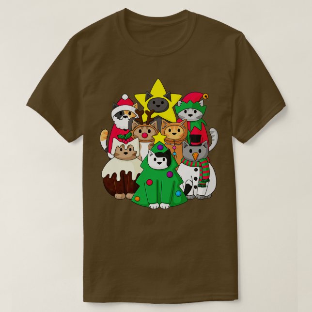 Camiseta Figuras de Natal (Frente do Design)