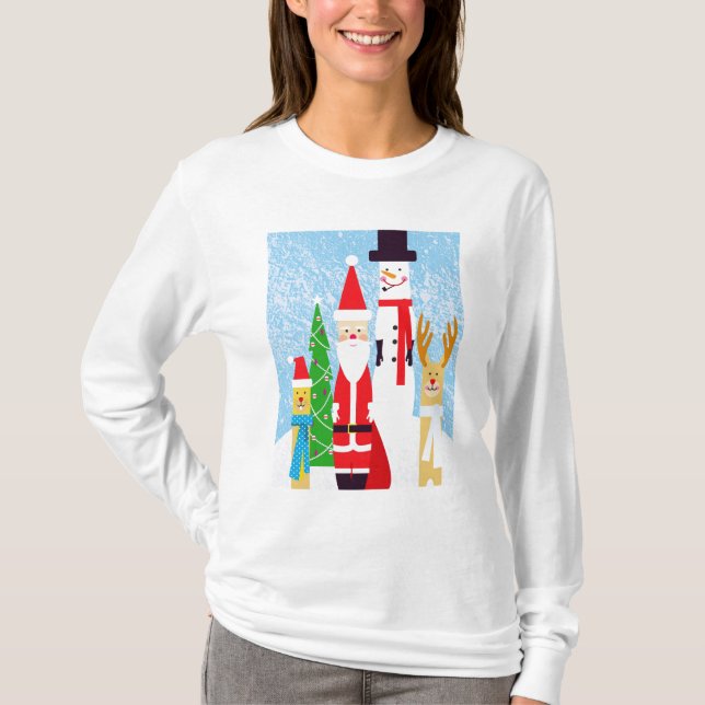 Camiseta Figuras do Natal (Frente)