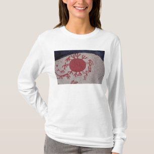 Camiseta Figuras e animais em torno de um sol