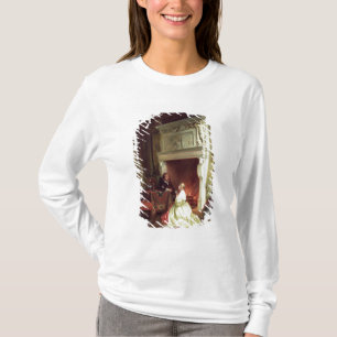 Camiseta Figuras em um interior (óleo no painel)