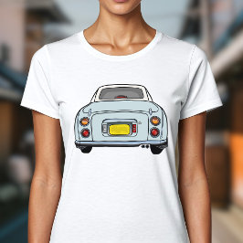 Camiseta Figuras Gráfico de Carros Aqua Figaro Belo