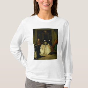 Camiseta Figuras mascaradas em uma casa Venetian do café