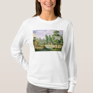 Camiseta Figuras nas terras de uma casa de campo