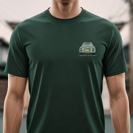 Camiseta Figuras Nome do driver Emerald Green Figaro