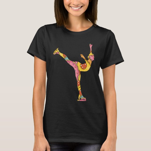 Camiseta Figure Skating Girls And Women Ice Skating  1 (Frente)