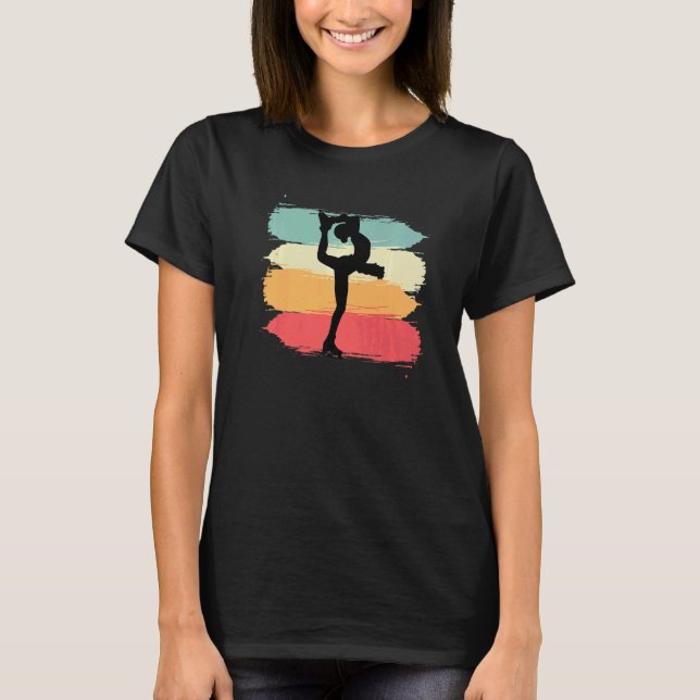 Camiseta Figure Skating Retro Skater or Dancer (Frente)