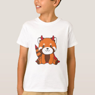 Camiseta Figurino da Bruxa do Diabo Vermelho Panda Hallowee