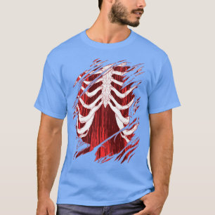 Camiseta Figurino da Costela de Rib Halloween