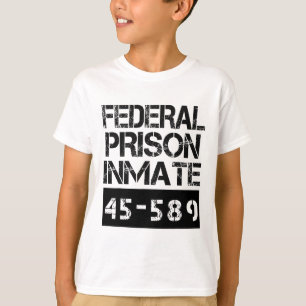 Camiseta Figurino da Prisão Federal de Halloween