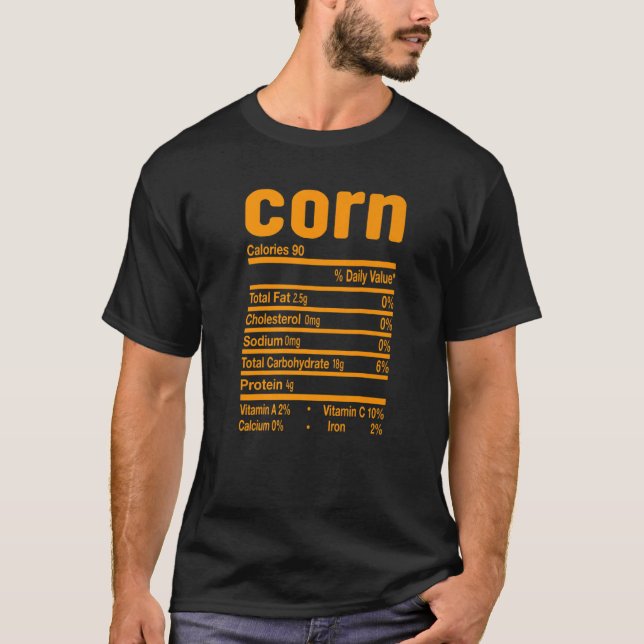 Camiseta Figurino de Ação de Graças da Nutrição de Milho (Frente)