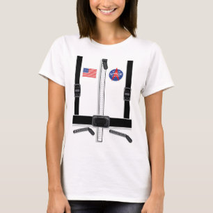 Camiseta Figurino De Astronauta Para Crianças Homens, Fato 