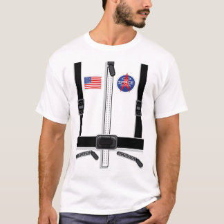 Camiseta Figurino de astronauta para crianças homens, roupa