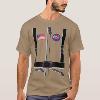 Camiseta Figurino de astronauta para crianças homens, traje