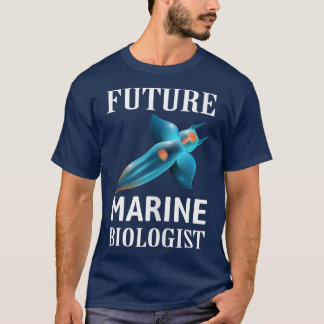 Camiseta Figurino de Biólogo Marinho para Crianças