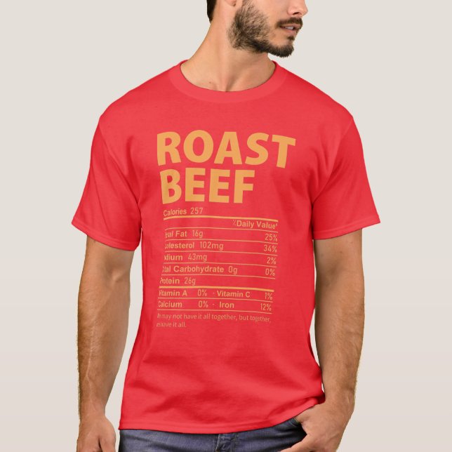 Camiseta Figurino de carne assada Engraçado Comida de Ação  (Frente)