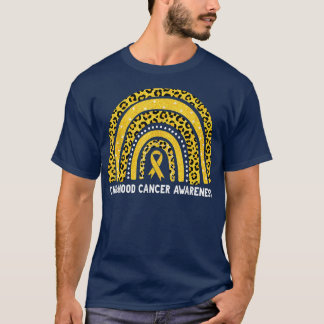 Camiseta Figurino de Consciência do Cancer Rainbow Ribbon