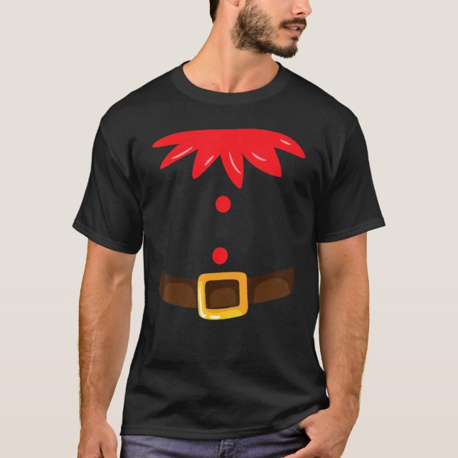 Camiseta Figurino de Elf de Natal bonito (Frente)