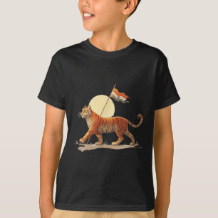 Camiseta Figurino De Gato Bengala Para Cores De Tigre E Índ