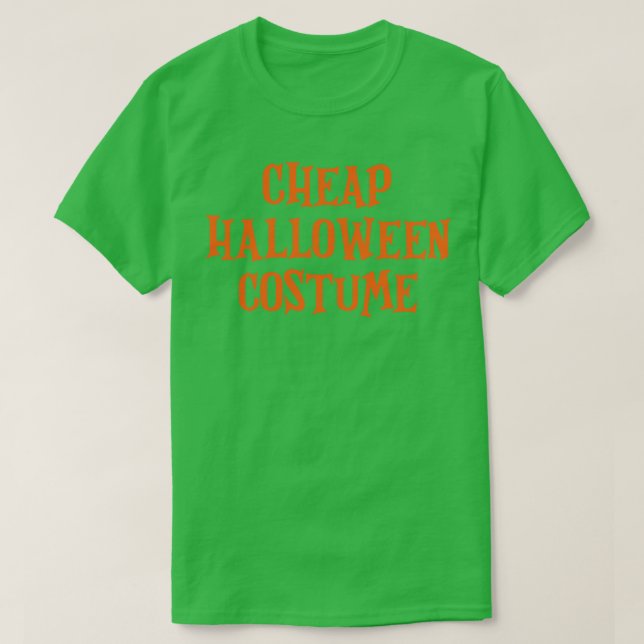 Camiseta Figurino de Halloween Barato (Frente do Design)